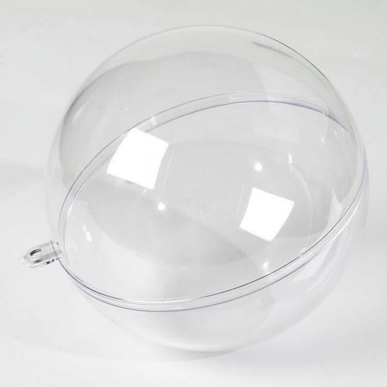 Acrylic Hollow Ball - Acrylic Hanging Ball | Clear Fillable Ball Ornaments | Craft plasti? Ornament Ball | Transparent Display Ball diý Crafts for Wedding Decorations