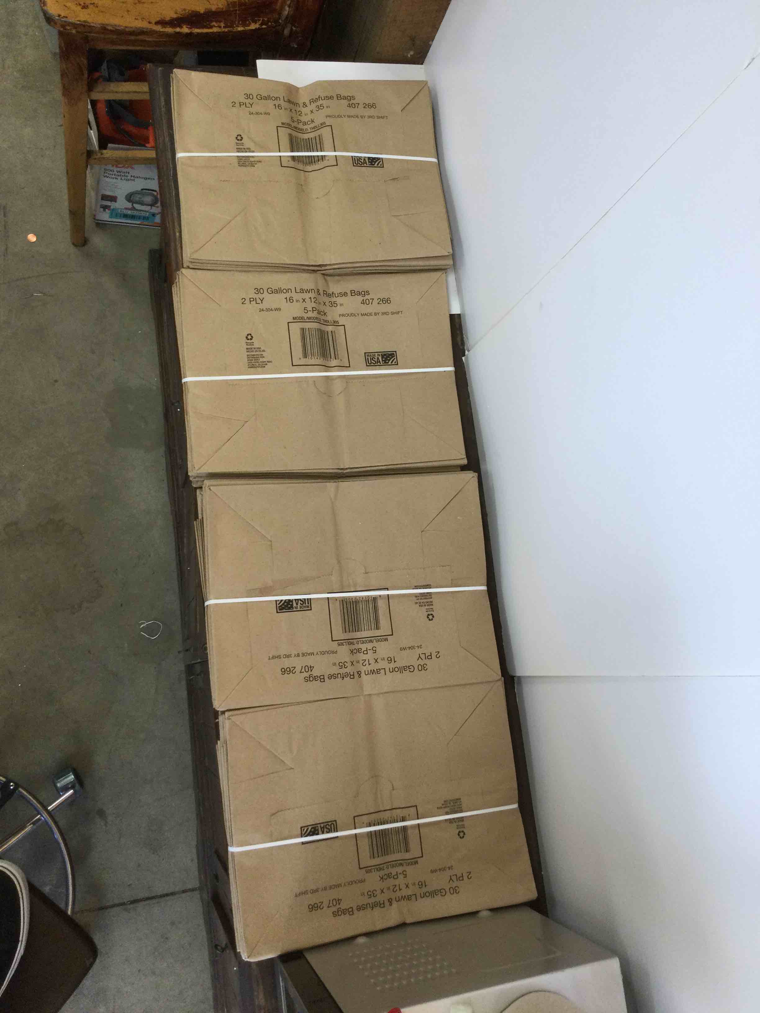 The Home Depot 30 Gal. Paper Lawn and Leaf Bags 5-Count