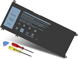 DMKAOLLK 56WH 33YDH Laptop Battery for Dell Inspiron 17 7000 7778 7779 7786 7773 15 7577 G3 3579 3779 G5 5587 G7 7588 Latitude 13 3380 14 3490 15 3590 3580 PVHT1 P30E 81PF3 081PF3 12 Months Warranty