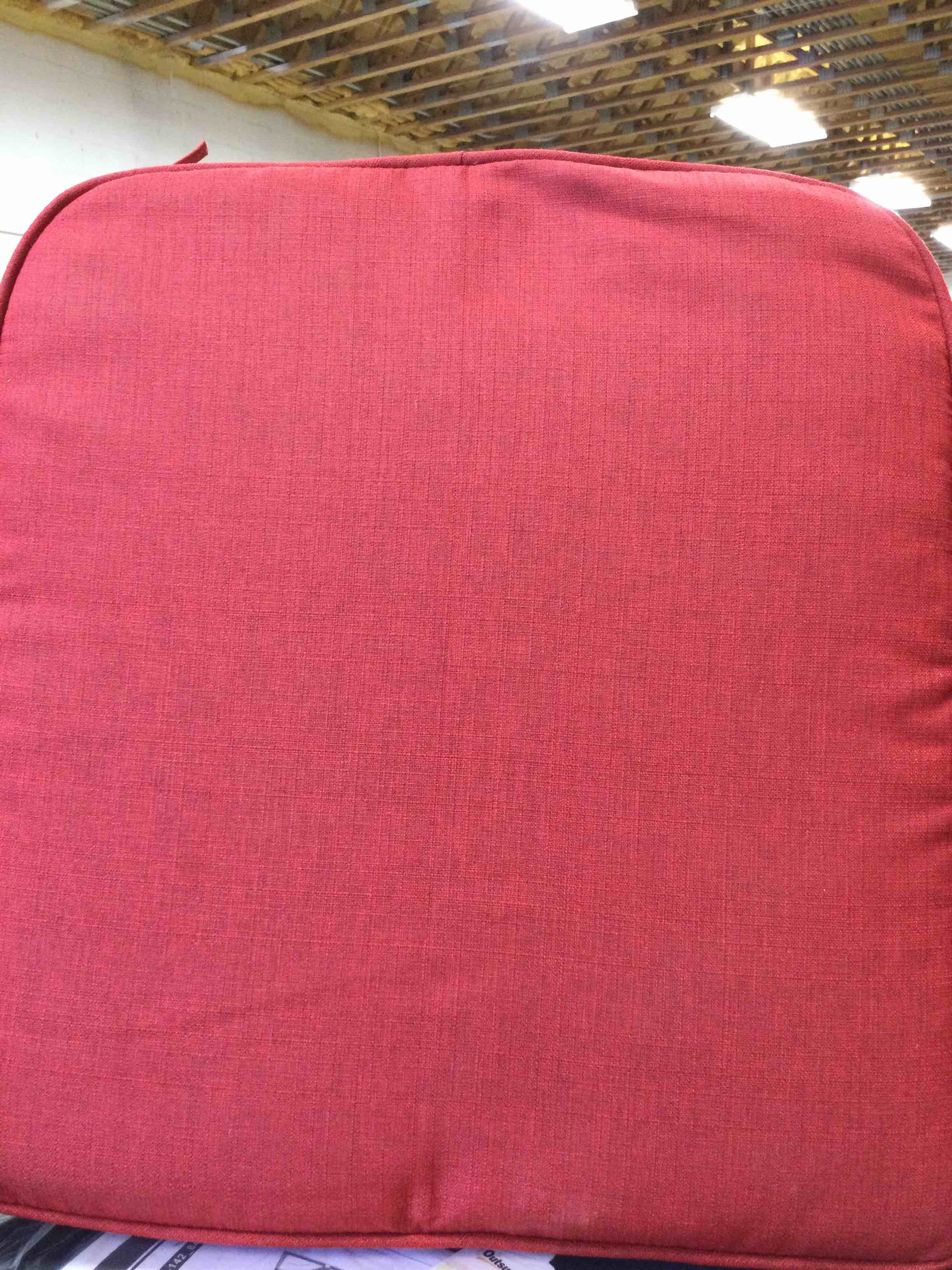 Hampton Bay 20 in x 20 in Outdoor Cushion - Chili