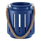 Hampton Bay 6.75 in. Outdoor Patio Ceramic Lantern with Rope Handle