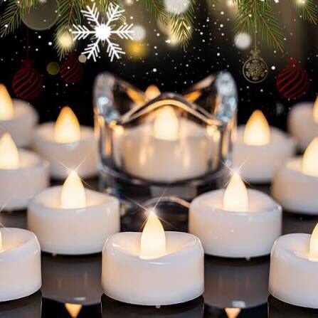 Homemory 24 pk. Battery Operated Tea Lights Candles