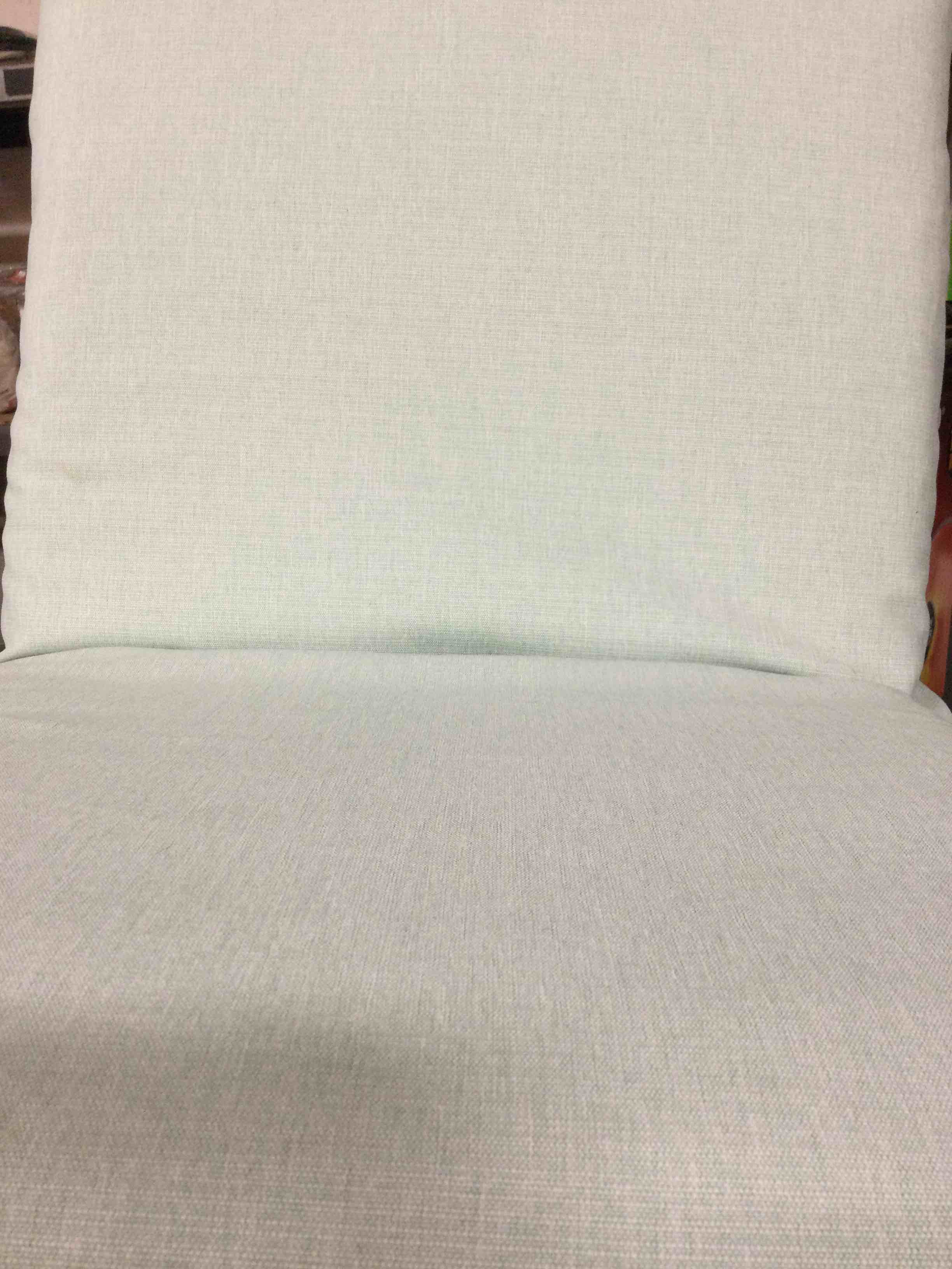20 in. x 17 in. CushionGuard One Piece Mid Back Outdoor Dining Chair Cushion - Pale Blue