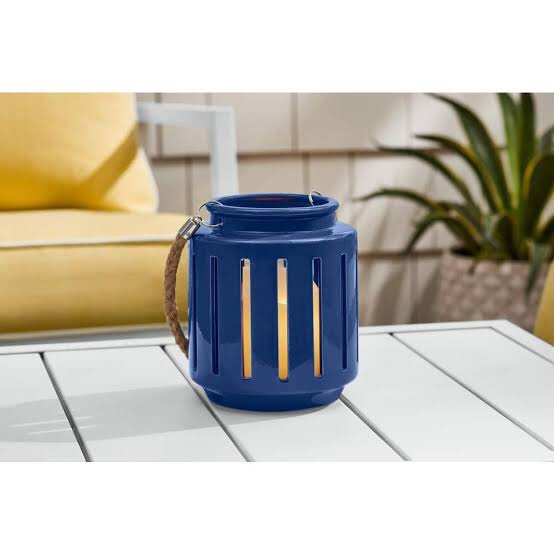 Hampton Bay 6.5in outdoor patio ceramic lantern 