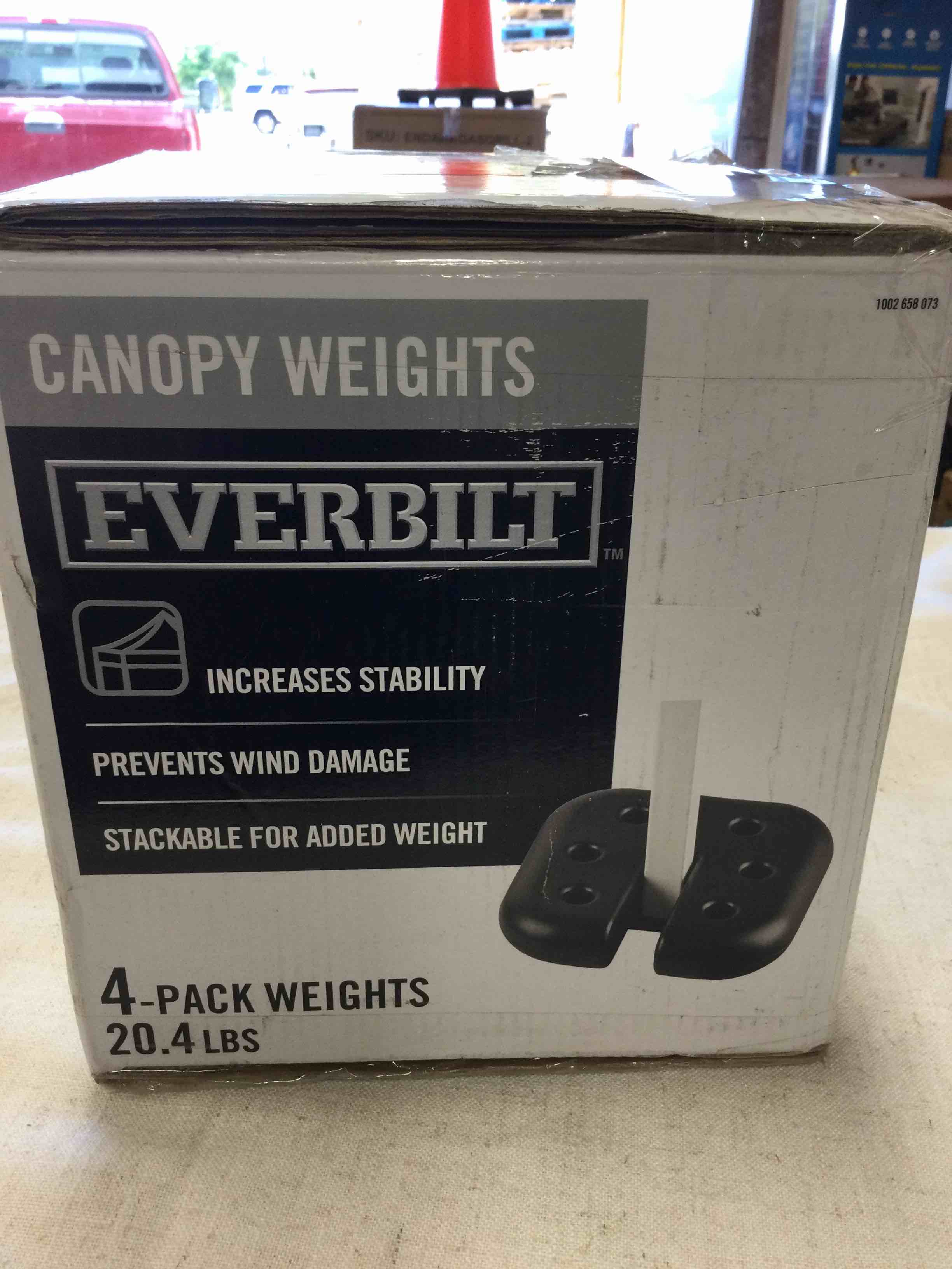 Everbilt Canopy-Pop Up Tent Weight Plates (4-Piece)