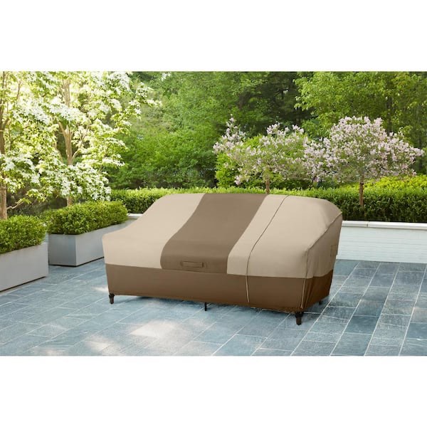 Brand New. Hampton Bay Universal Loveseat and Sofa Patio Cover (Only one cover)