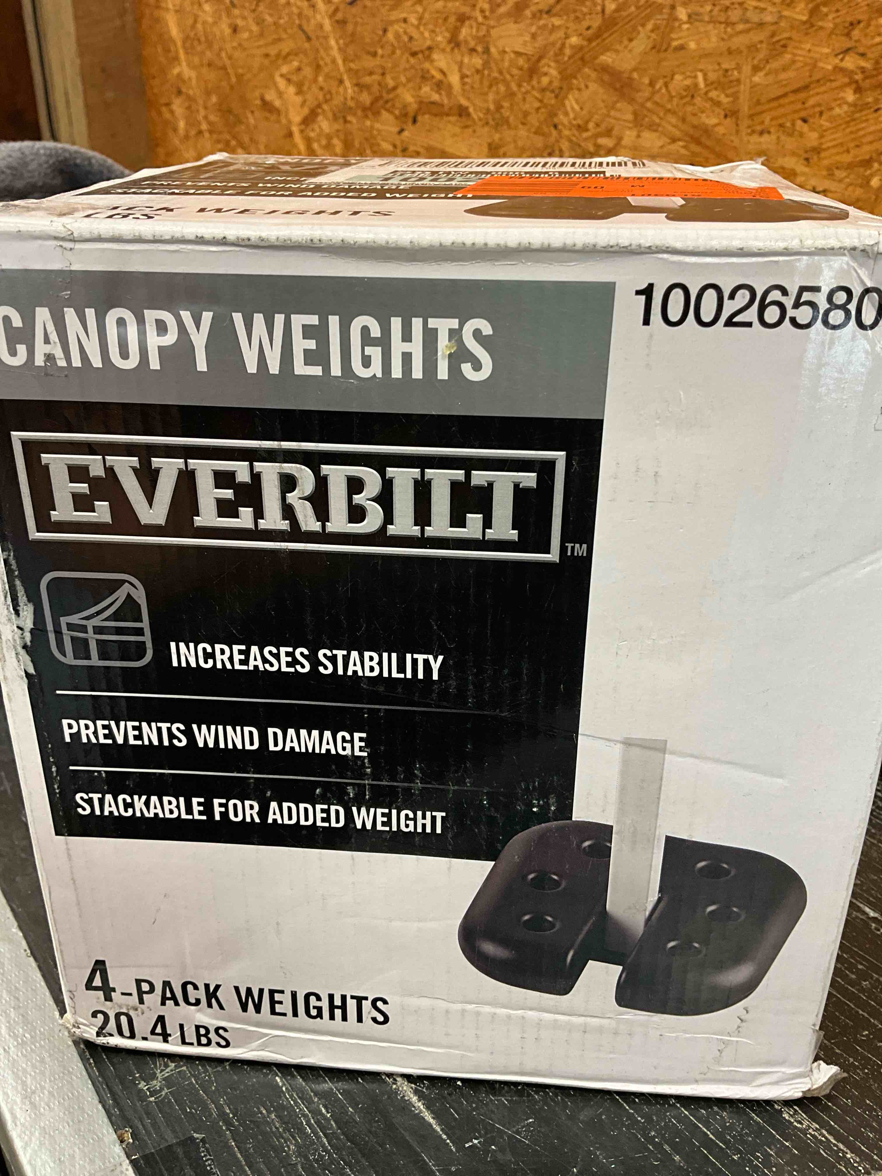 Everbilt 4 Pack Pop-Up Canopy Weight Plates (20.4lbs)