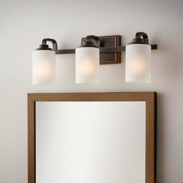 Hampton Bay 21in Moreno 3 light Vanity Light , Oil Rubbed Bronze Finish