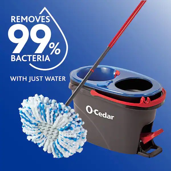 O-Cedar Easywring Rinse Clean Microfiber Spin Mop System Deep Clean