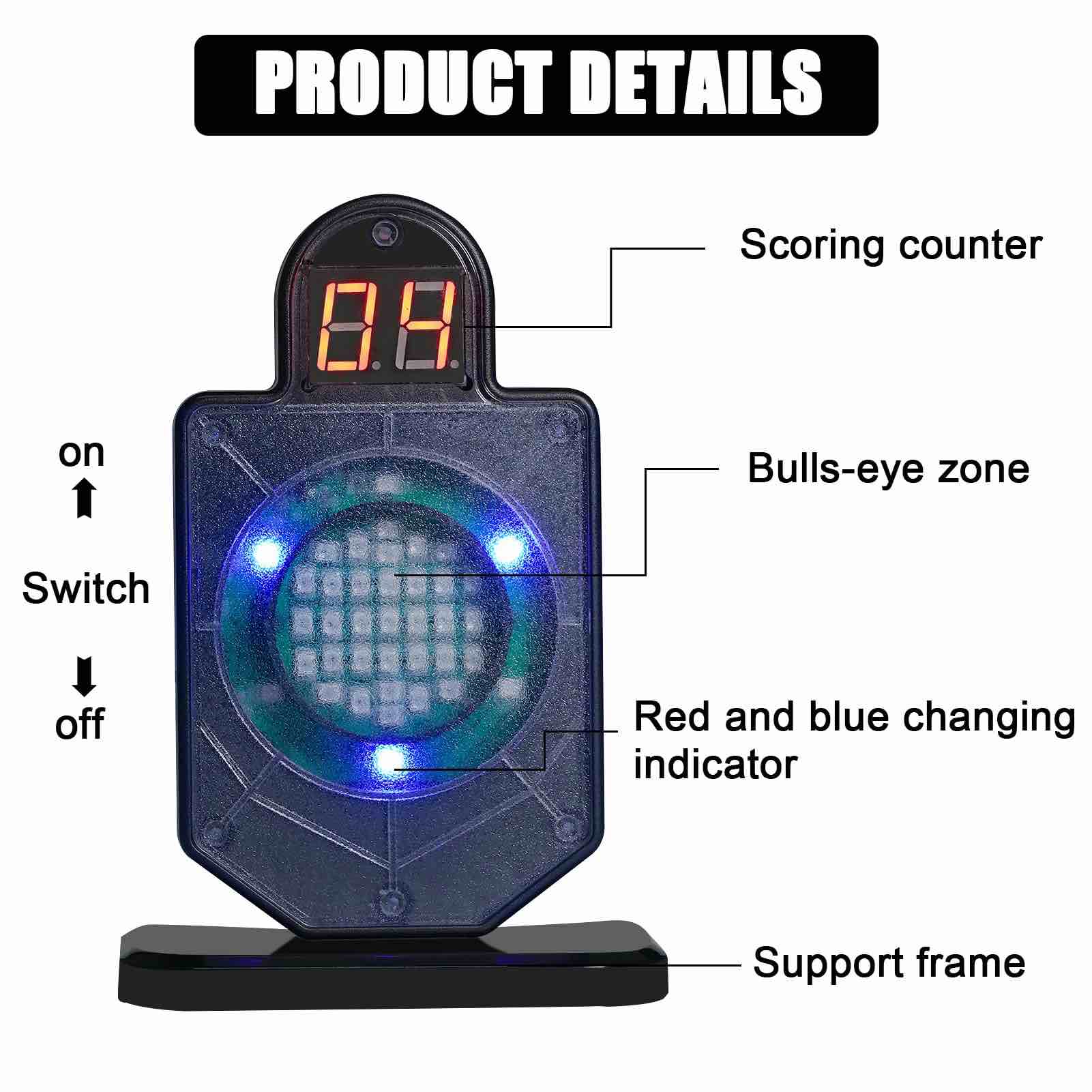 Portable Laser Trainer Target& Laser Training System for Reactive Laser Shooting and Dry Fire Practice,Laser Trainer and Counting Laser Training Targets Compatible Most of Laser Cartridges
