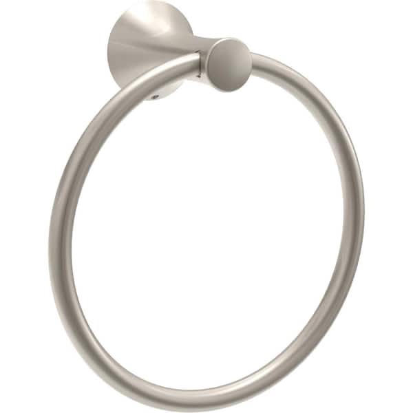Delta Greydon Wall Mounted Closed Round Towel Ring- Brushed Nickel Finish