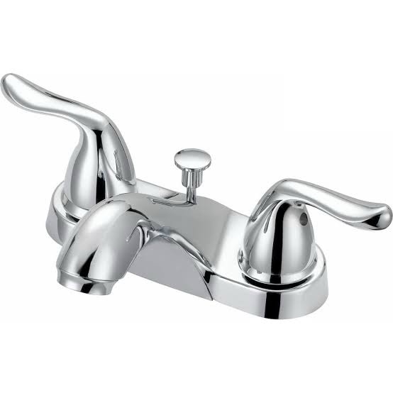 Constructor 4 in. Centerset Double Handle Bathroom Faucet in Chrome