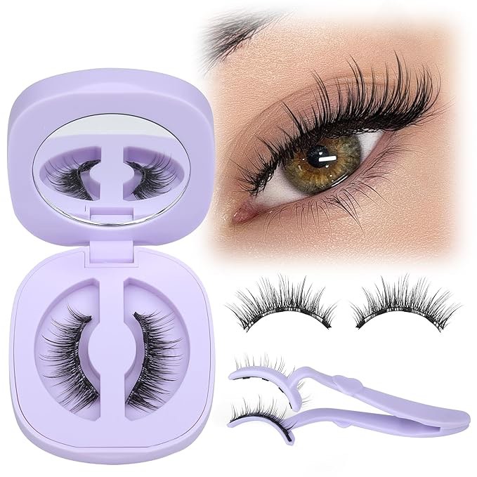 Magnetic Eyelashes with Applicator Natural Magnetic Lashes Wispy False Eyelashes with Magnets Fairy Eyelashes No Need Glue Manga Lashes