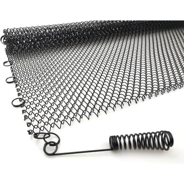 24 in. x 18 in. Metal Mesh Curtain Fireplace Screen