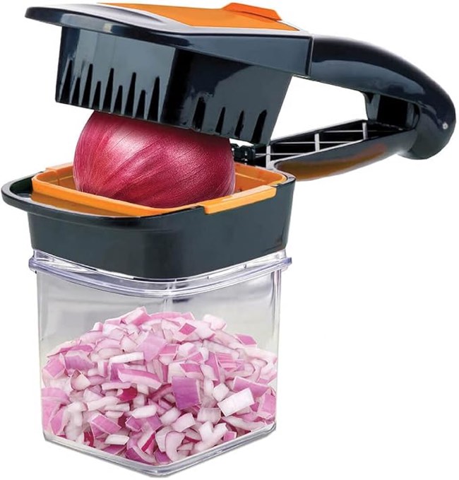 Nutri Chopper 5-in-1 Compact Portable Handheld Kitchen Slicer with Storage Container