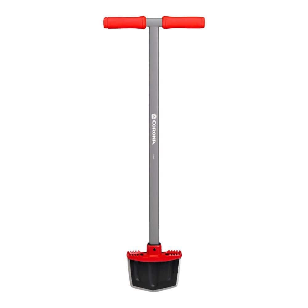 MAX EdgeMASTER 27 in. Steel Garden Edger with Red Comfort Grip Lawn