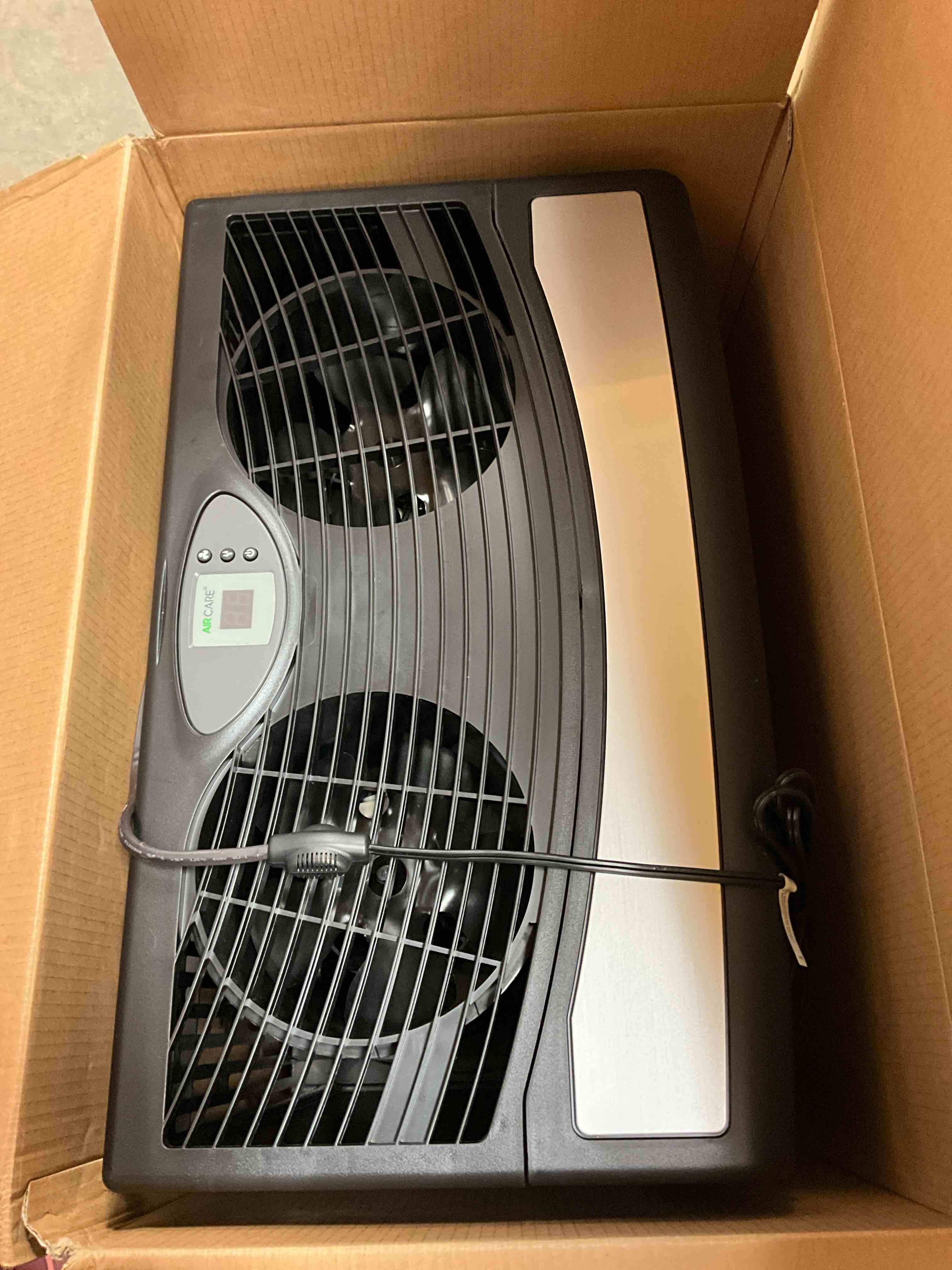 Condition photo showing Good Condition for AIRCARE Valiant Digital Whole-House Console-Style Evaporative Humidifier (Brushed Nickel)