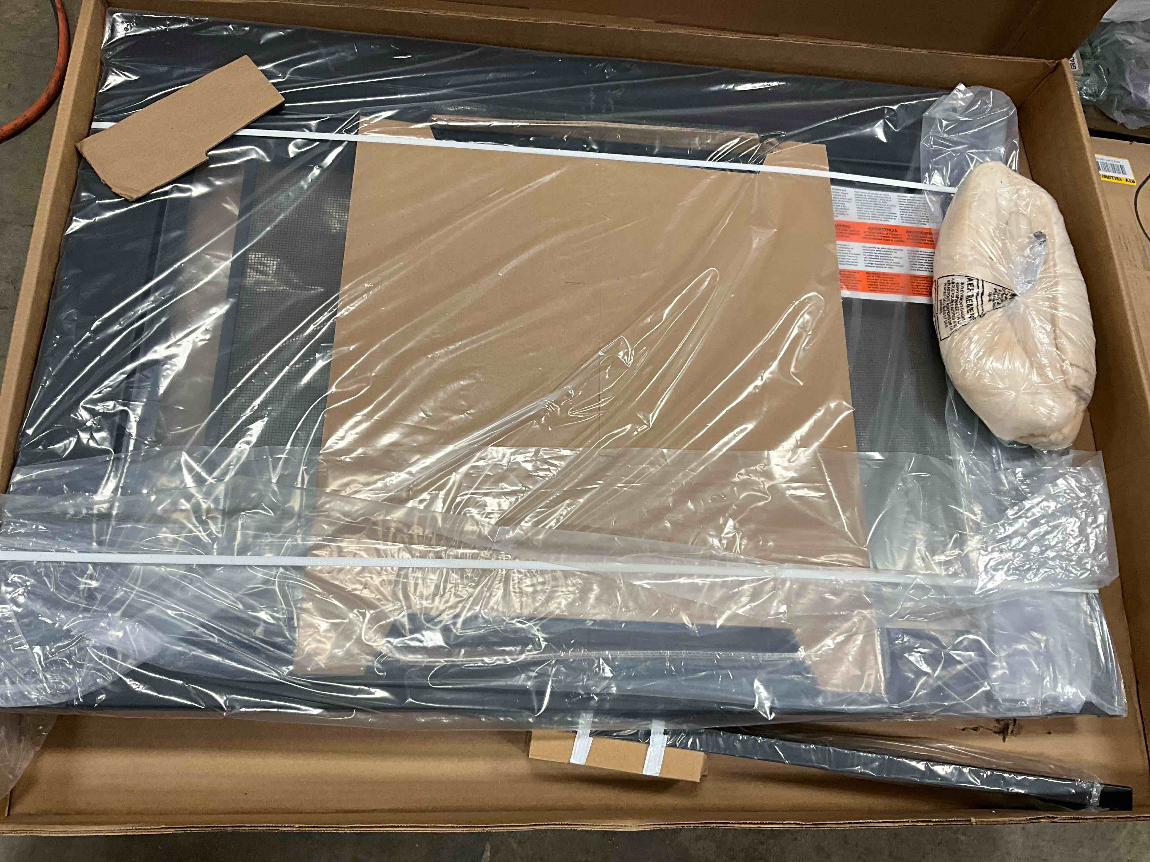 Condition photo showing New/Like New for Pleasant Hearth AT-1002 Ascot Fireplace Glass Door, Black, Large