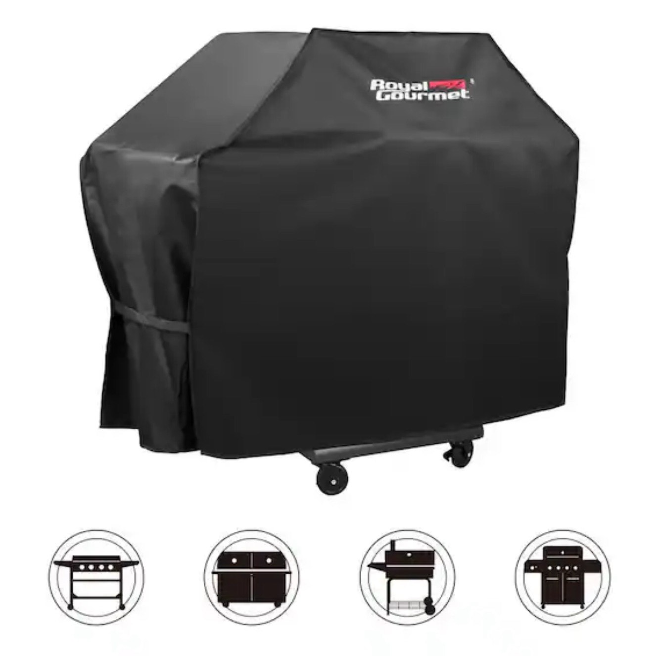 76 in. L Heavy-Duty Oxford BBQ Grill Cover