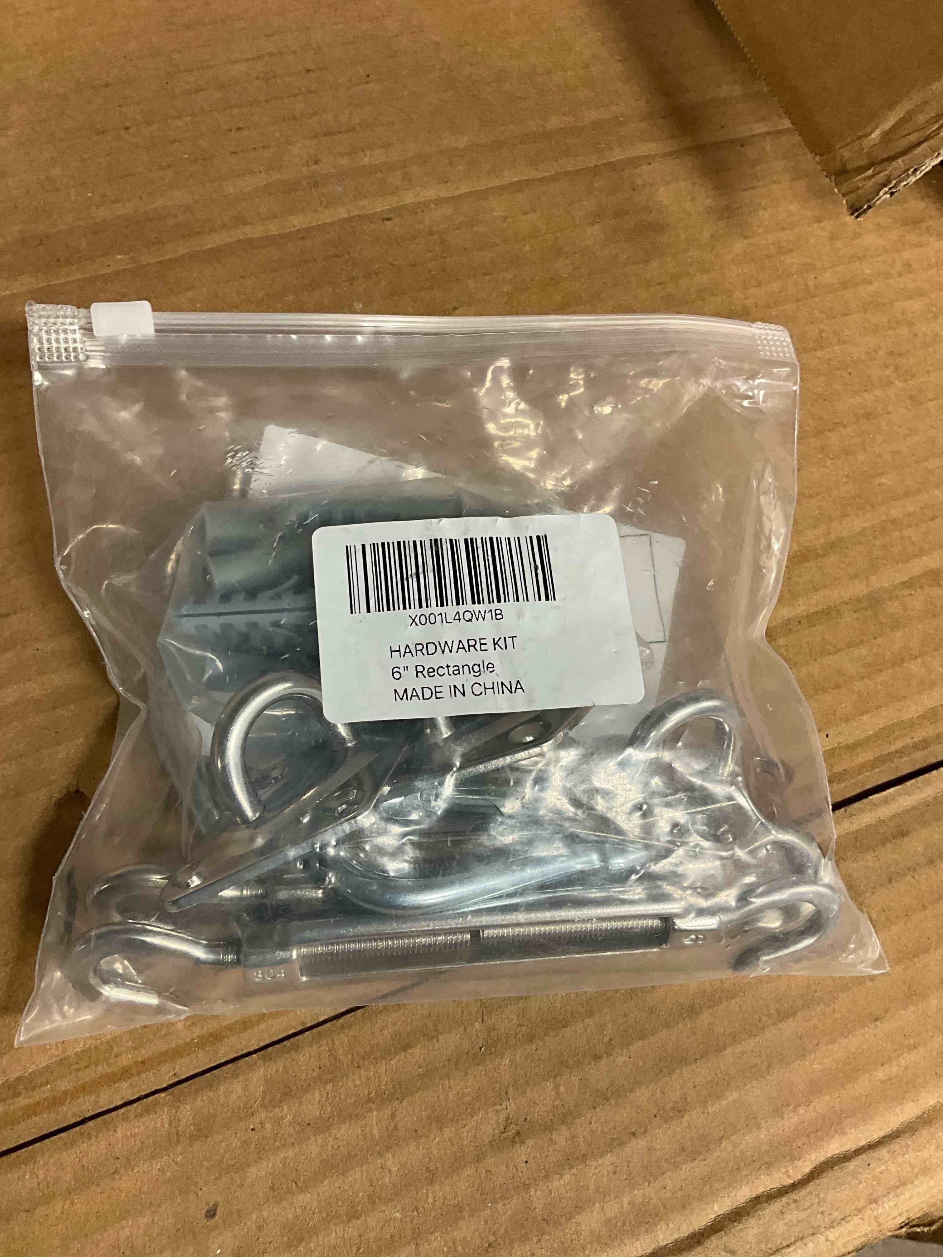 Condition photo showing New/Like New for stainless steel square/rectangle sun shade sail canopy hardware installation kit
