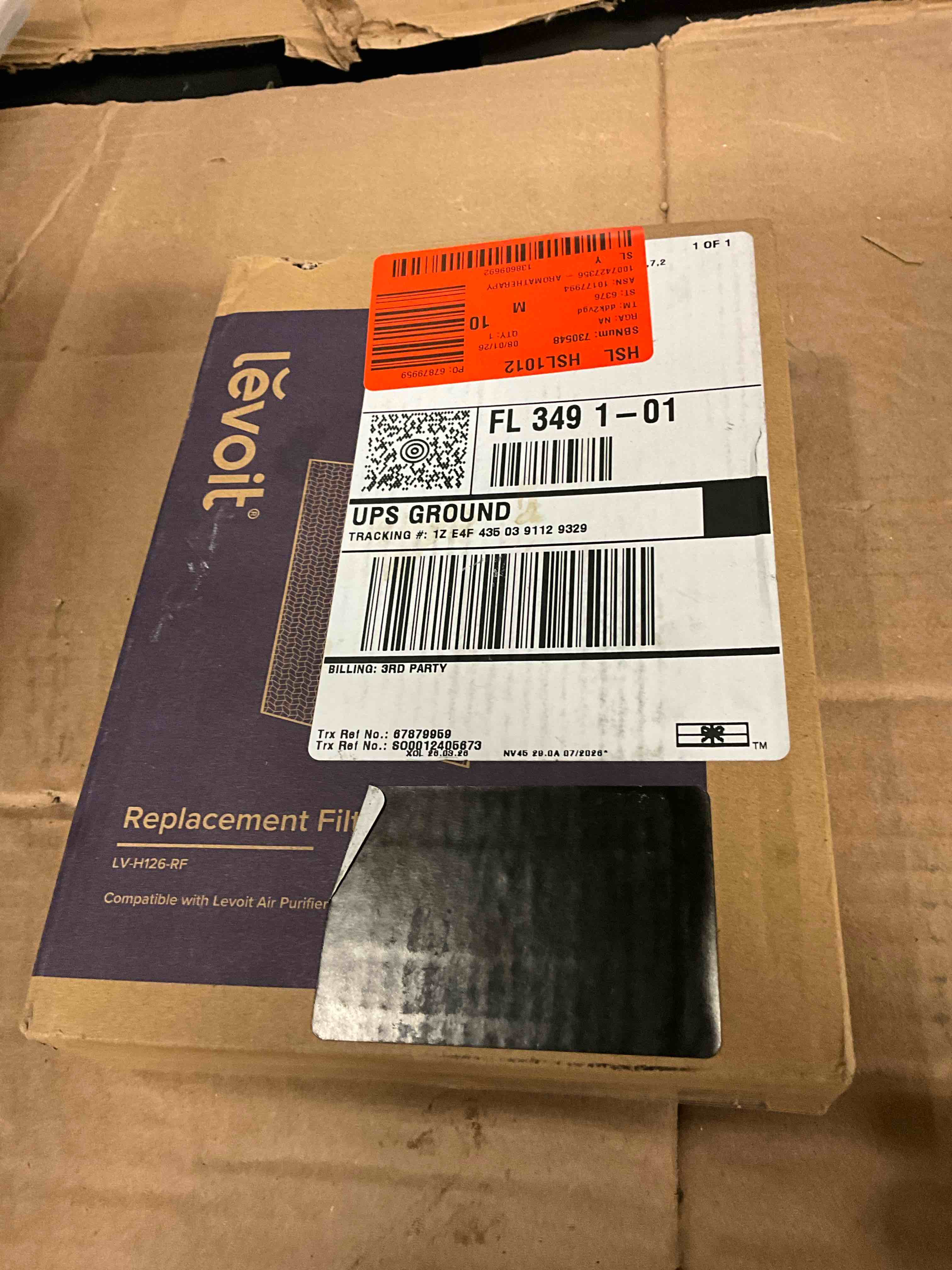 Condition photo showing New/Like New for levoit lv-h126 air purifier replacement filter, genuine lv-h126-rf air filters, 3 extra pre-filters, high-efficiency activated carbon for removal of smoke, odor, allergens, pollen, black