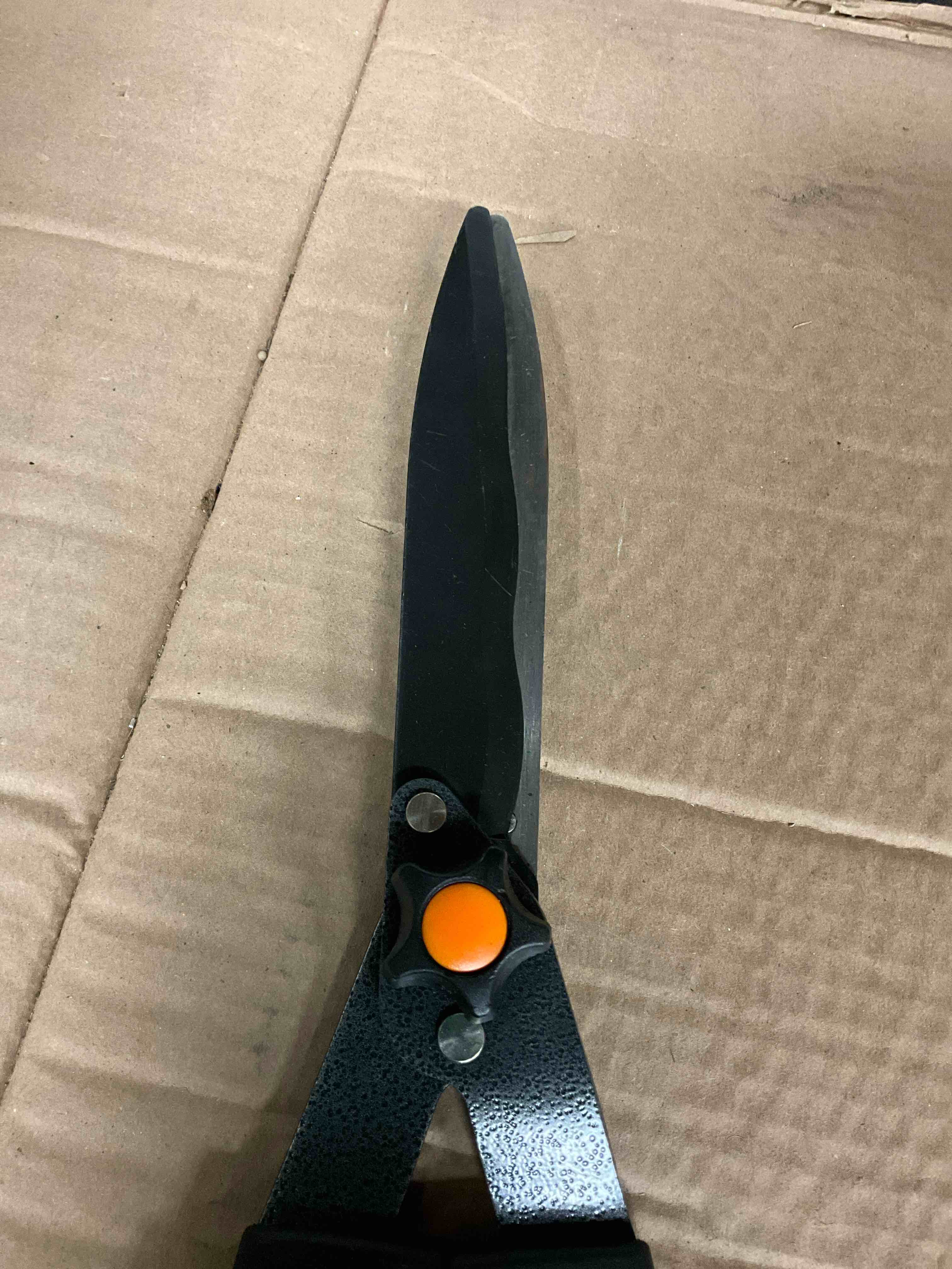 Condition photo showing New/Like New for fiskars 8in steel adjustable blade hedge shear with steel handle