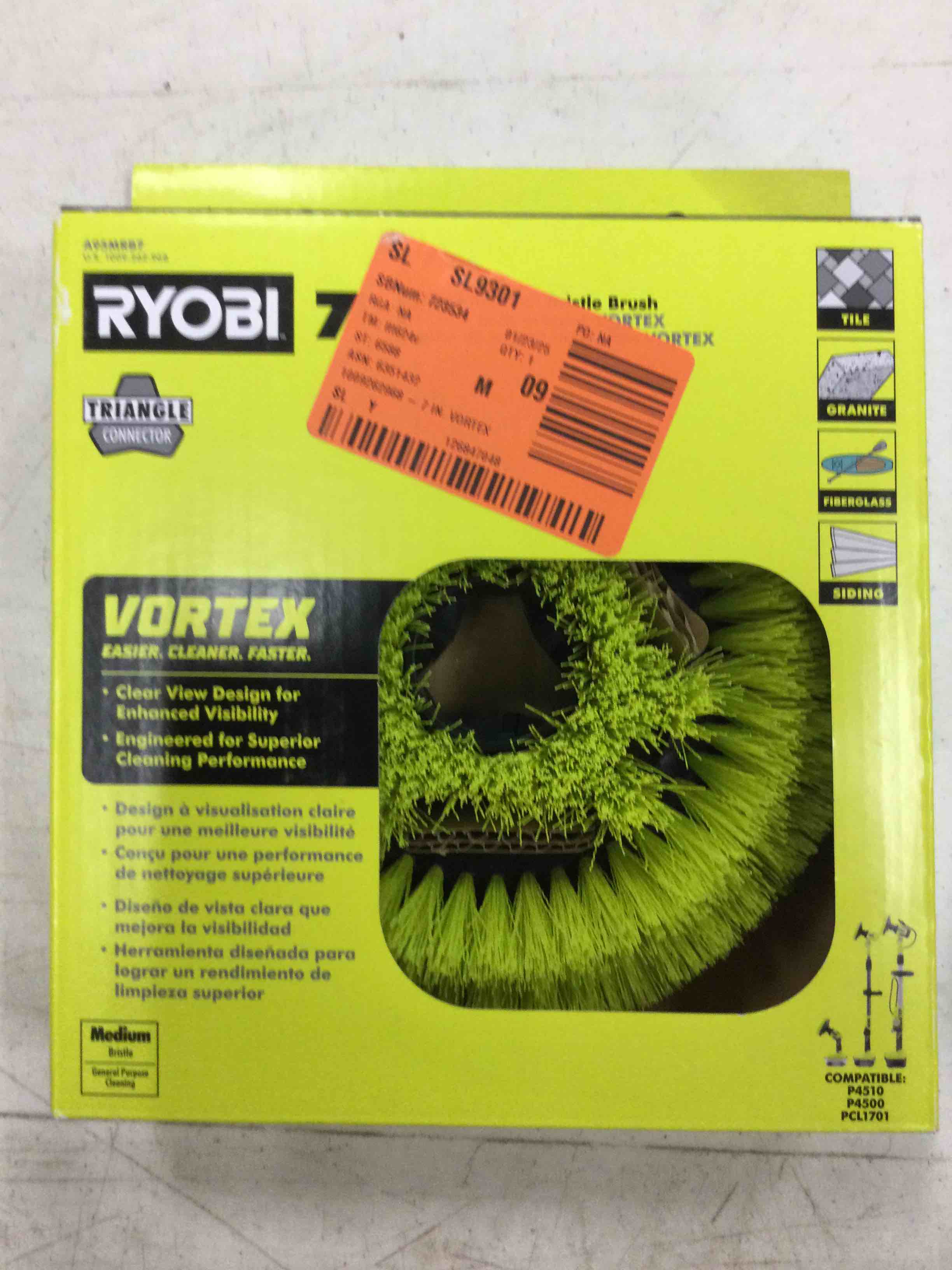 7 in. VORTEX Medium Bristle Brush