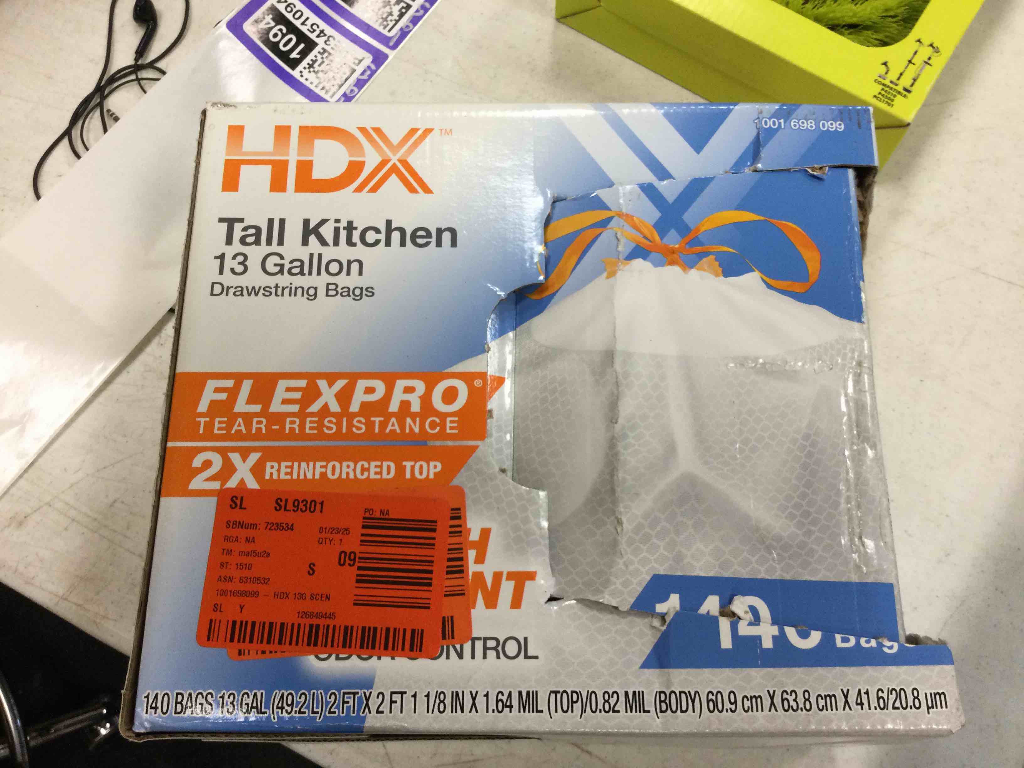 FlexPro 13 Gallon Fresh Scent Kitchen Trash Bag (140-Count)