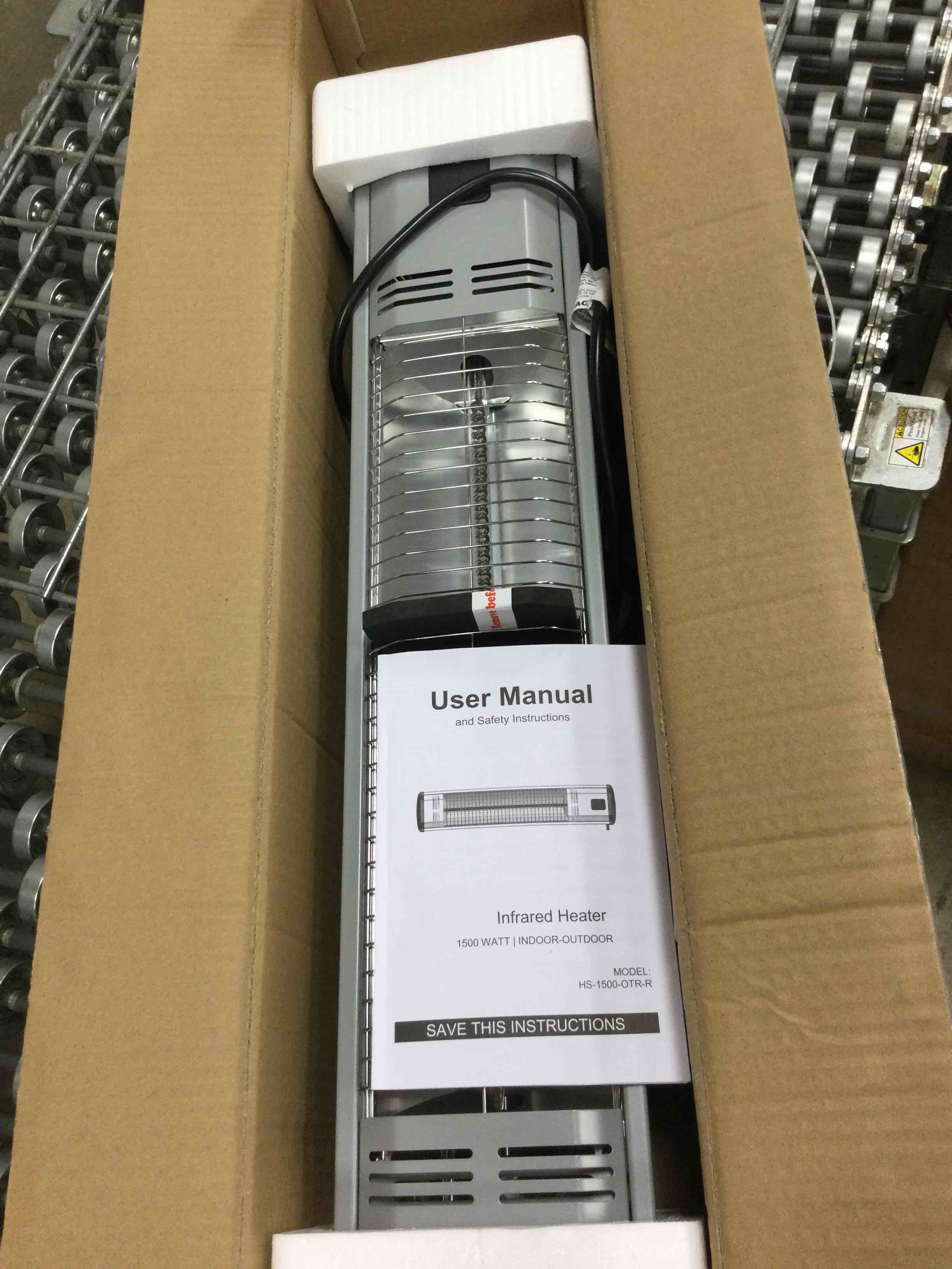 Heat Storm - Tradesman 1500 Watt Weatherproof Infrared Heater, Remote - Gray/Black