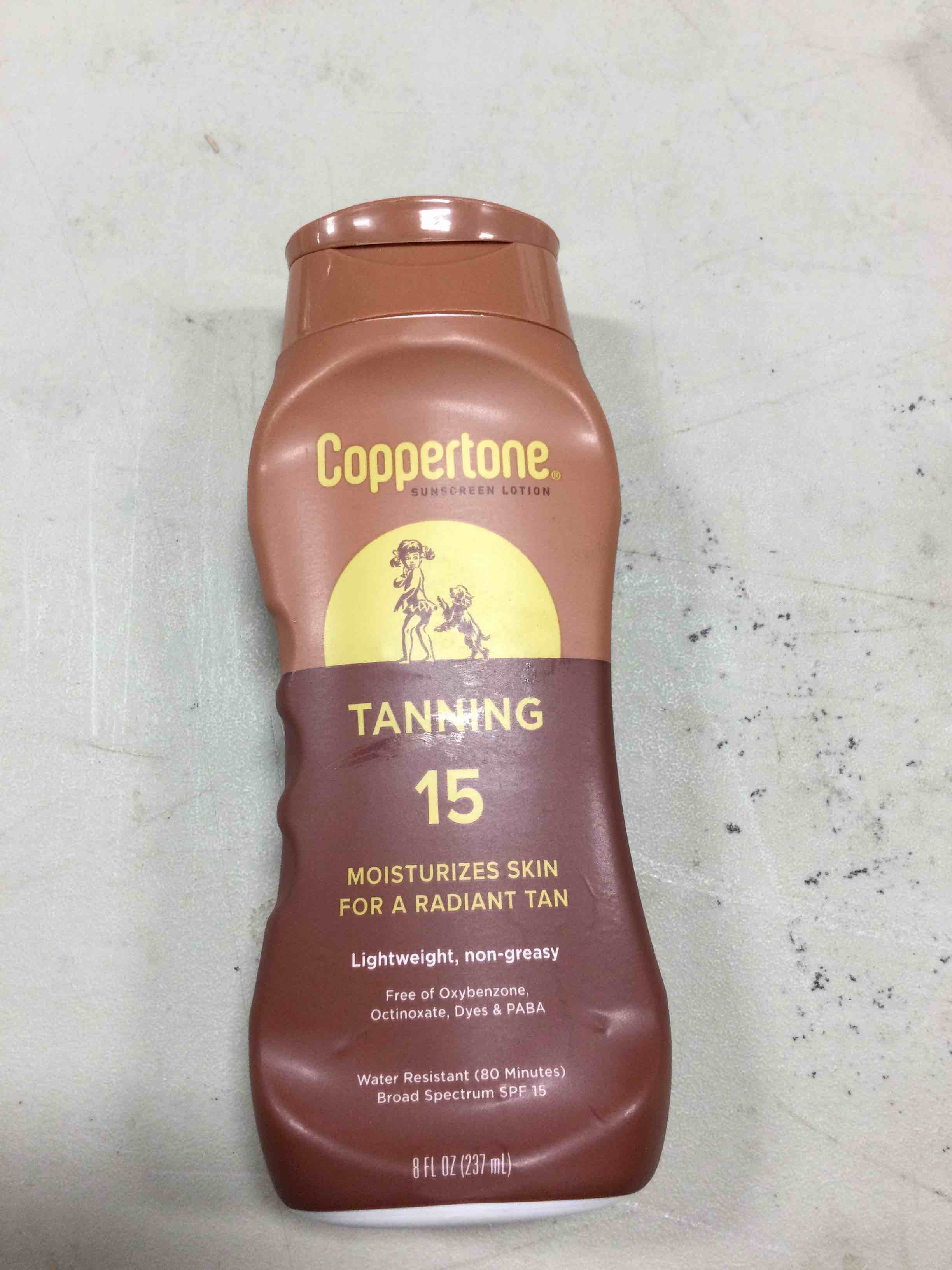 Coppertone Tanning Defend & Glow Sunscreen Vitamin E Lotion, SPF 15, 8 fl oz
