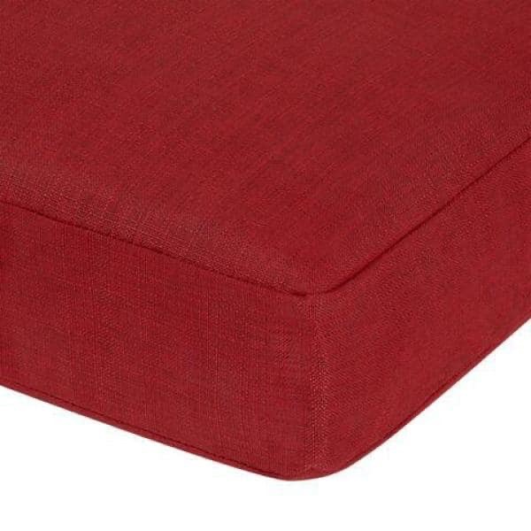 20 in. x 20 in. CushionGuard Outdoor Dining Chair Replacement Seat Cushion in Chili