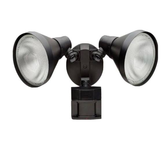 Defiant 180 Degree Black Motion-Sensing Outdoor Security Light DF-5416-BK-A