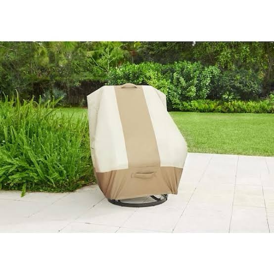 Hampton Bay Universal HighBack Chair Patio Cover Beige and Brown