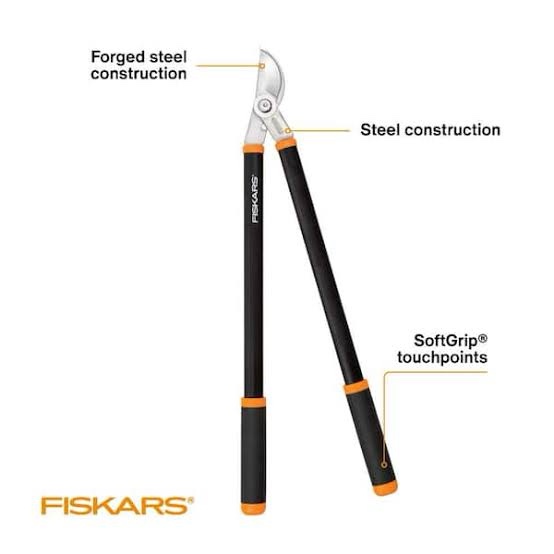 Fiskars 1-3/4in Cut 28 in Forged Steel Lopper with Soft Grip Handles