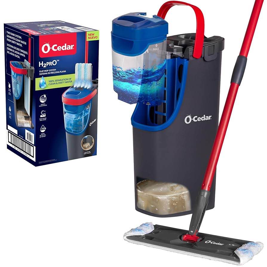 O-Cedar H2Pro Flat Mop System Kit