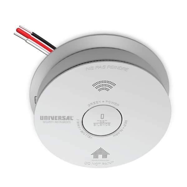 10 Year Sealed Battery Backup, Hardwired, Dual Sensing 2-In-1 Smoke And Fire Detector