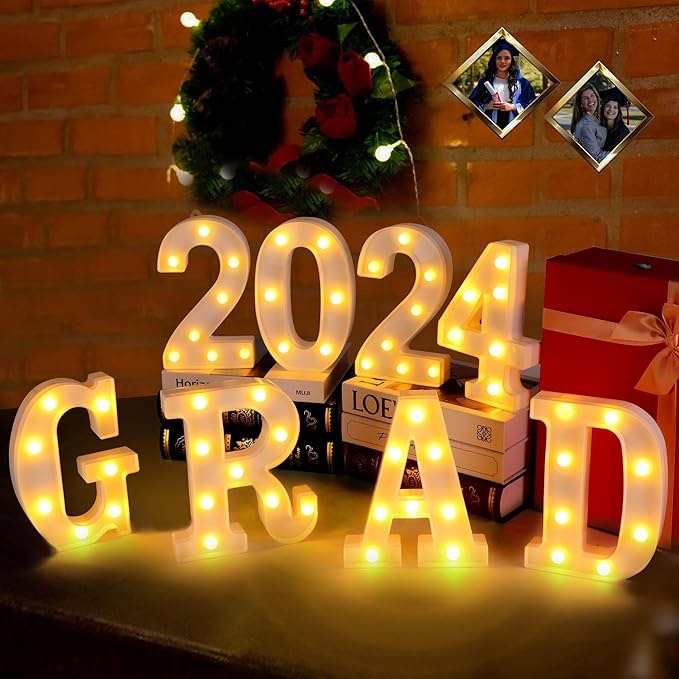 Small Grad light up letters and numbers 