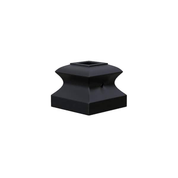 34, 1/2 in. Satin Black Flat Metal Baluster Shoe for Stair Remodel