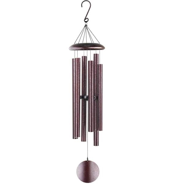 45 in. Aluminum Outdoor Wind Chimes with 6 Heavy Tubes, Deep Tone for Garden Decor