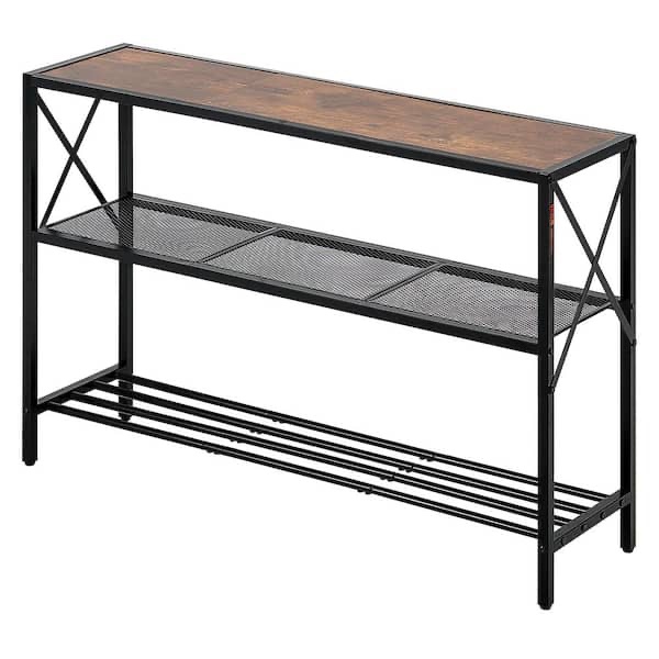 Previously built. Narrow Console Sofa Table, 41.7 in. Behind Couch Table, 3-Tier Long Entryway Table and Skinny Hallway Table 2025 Update