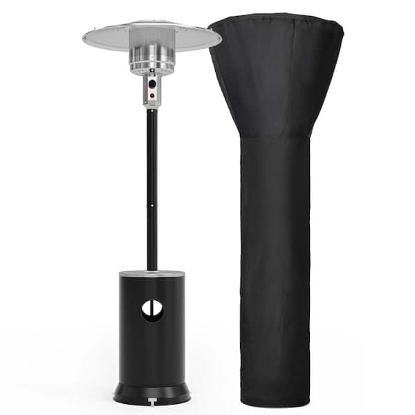 48000 BTU Black Propane Patio Heater with Cover