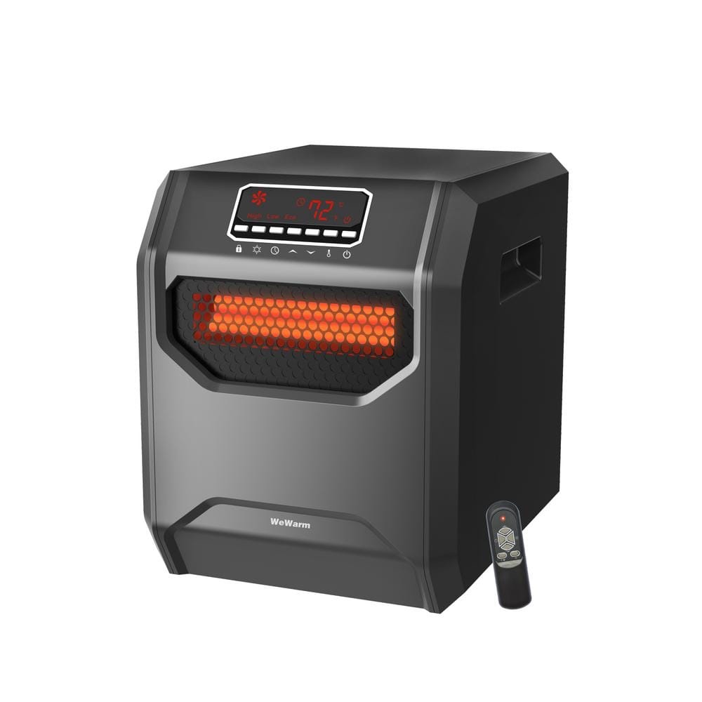 Working Condition Verified. 1500-Watt Electric Room Heaters Infrared Quartz Heaters with Thermostat Space Heater for Indoor Use