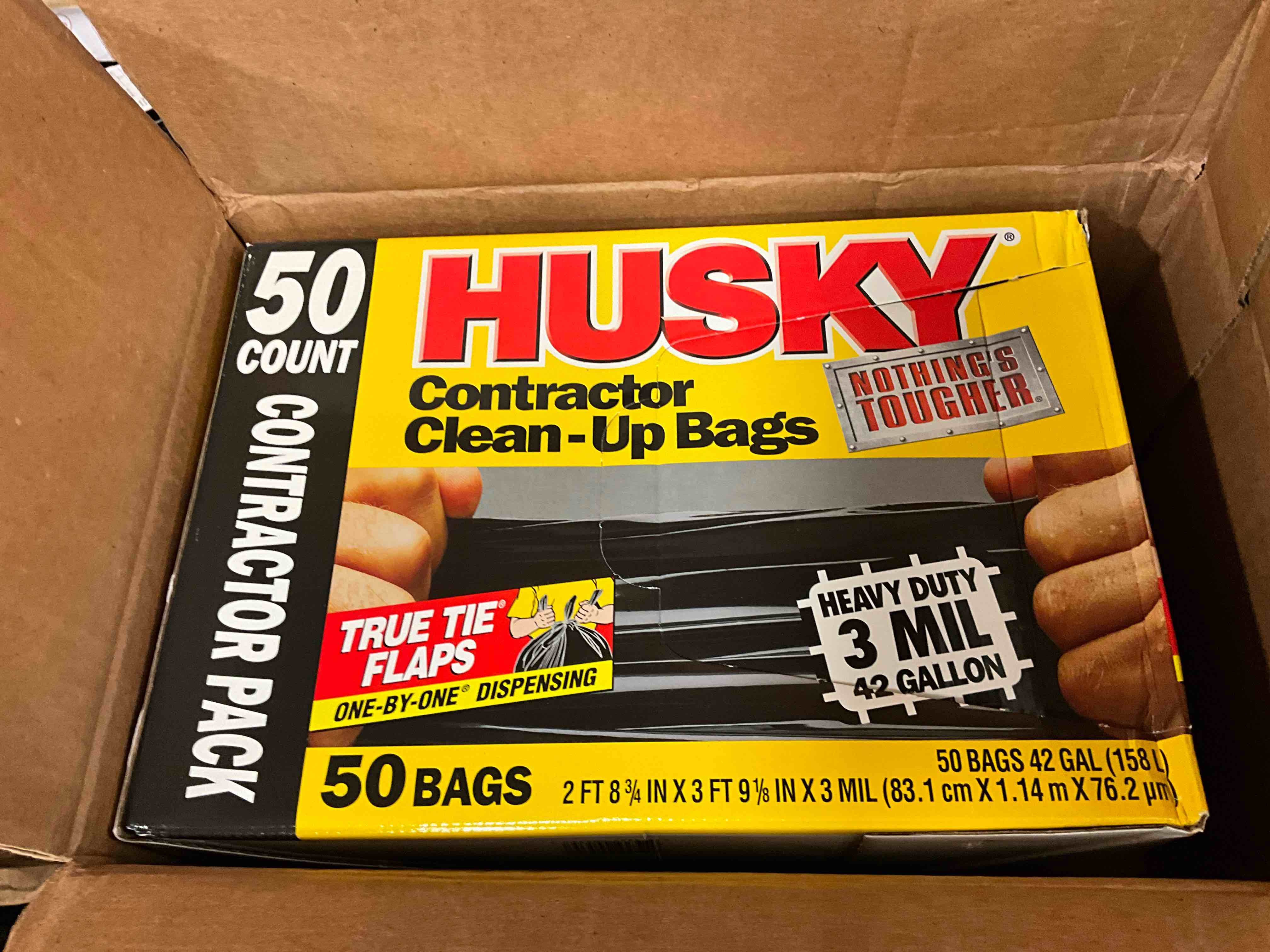 Condition photo showing New/Like New for 42 Gallon Contractor Trash Bag Heavy Duty Garbage Compostable Husky Recyclable