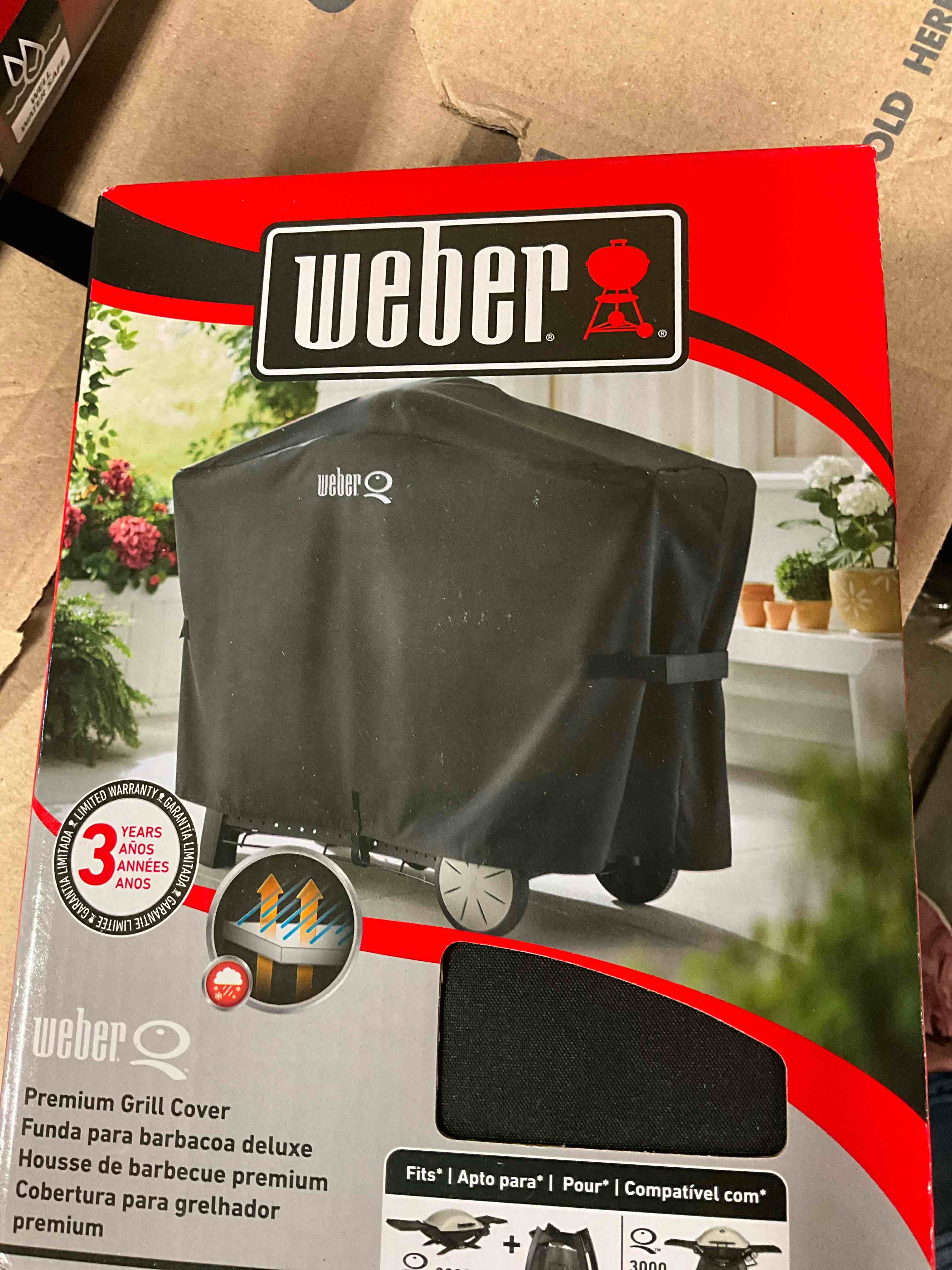 Condition photo showing New/Like New for Weber Q2000 and 3000 Series Grill Cover, 56.6 x 22 x 39.3 Inches