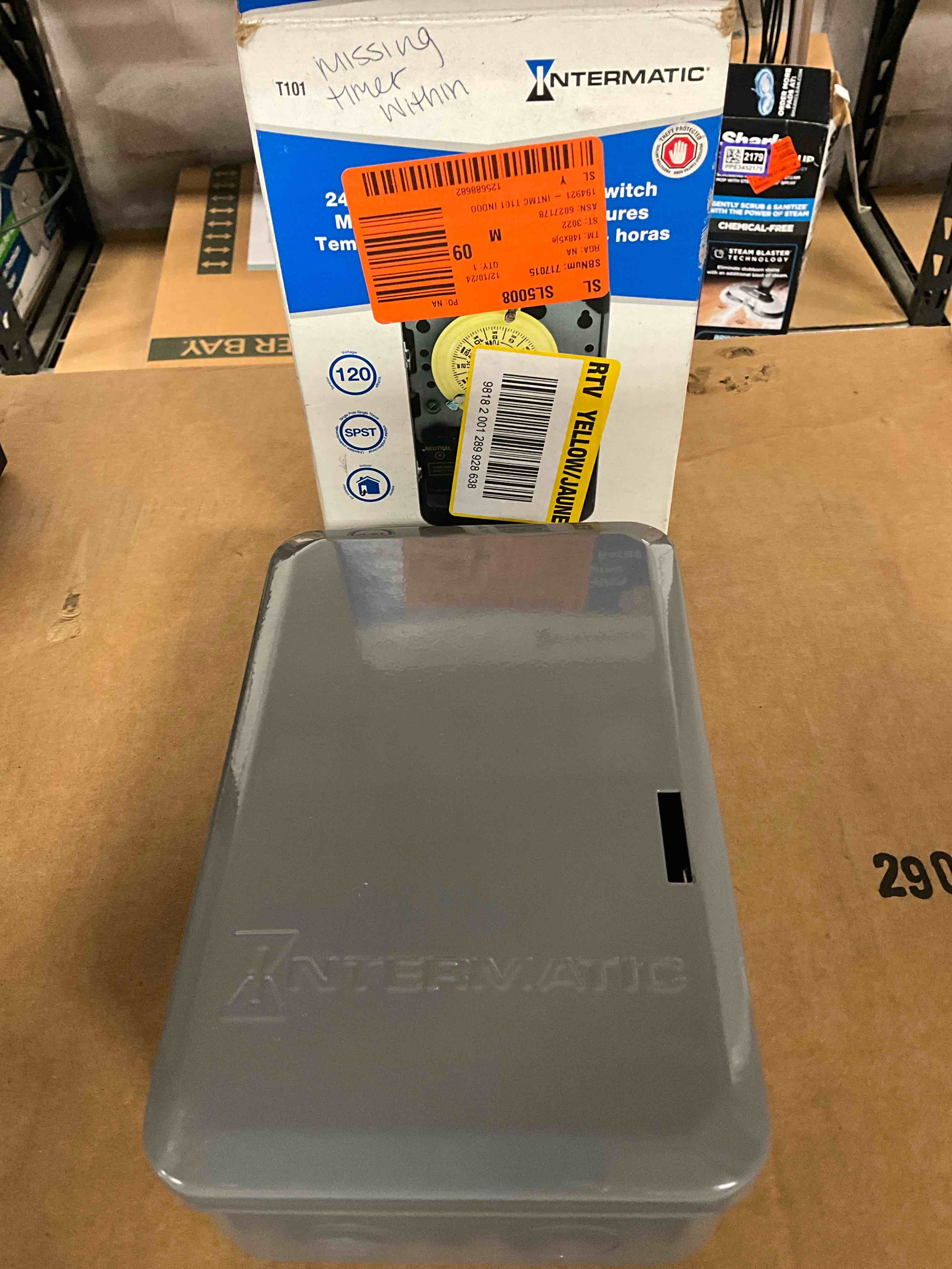 Condition photo showing Good Condition for Keeper Box Only Intermatic T101 Indoor Time Switch Timer  120 Volt  Gray