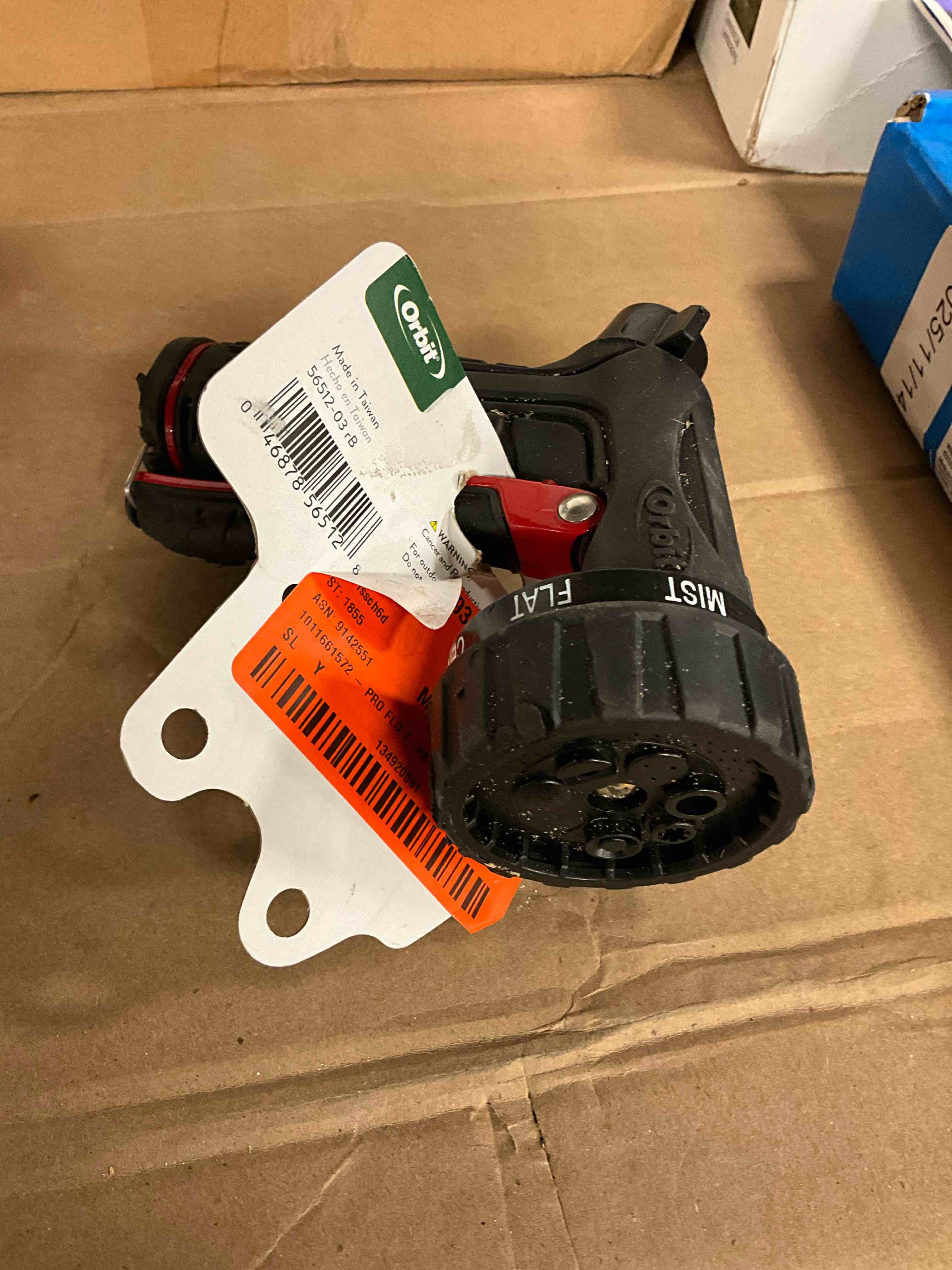 Condition photo showing Good Condition for previously owned. orbit 56512 pattern nozzle, black