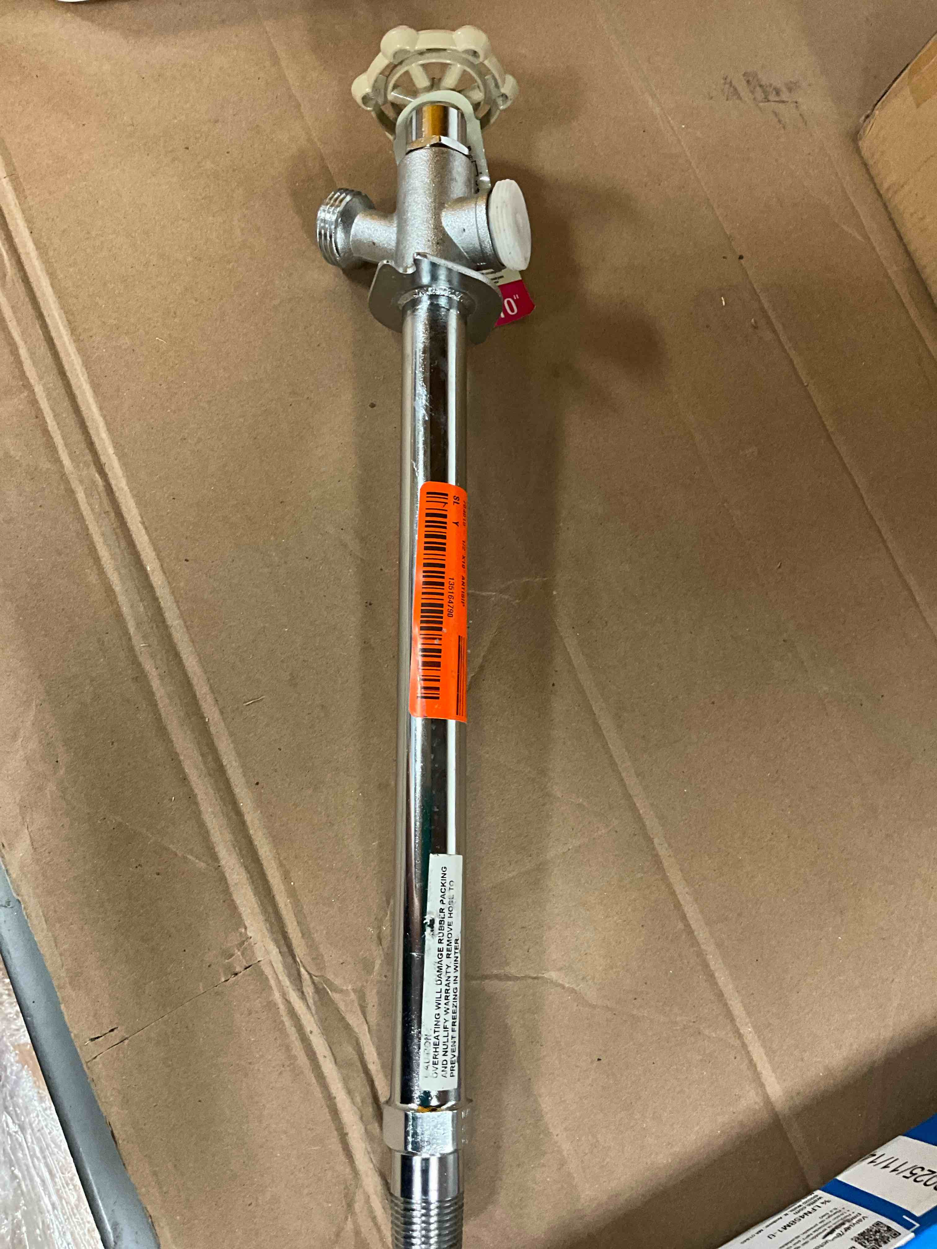 Condition photo showing Good Condition for 1/2 in. x 10 in. brass mpt x mht anti-siphon sillcock