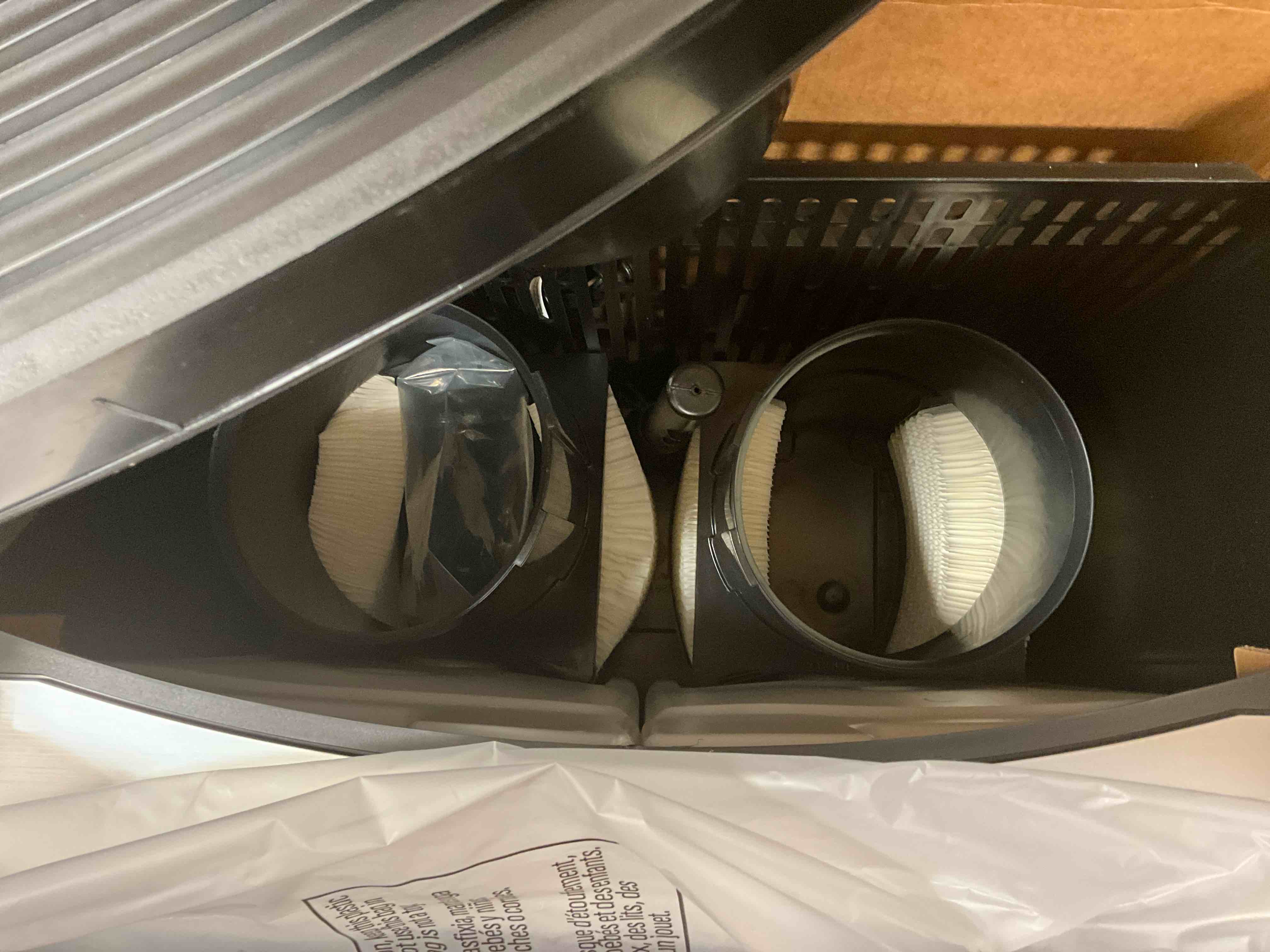 Condition photo showing Good Condition for hinges on front broken. aircare valiant digital whole-house console-style evaporative humidifier (brushed nickel)