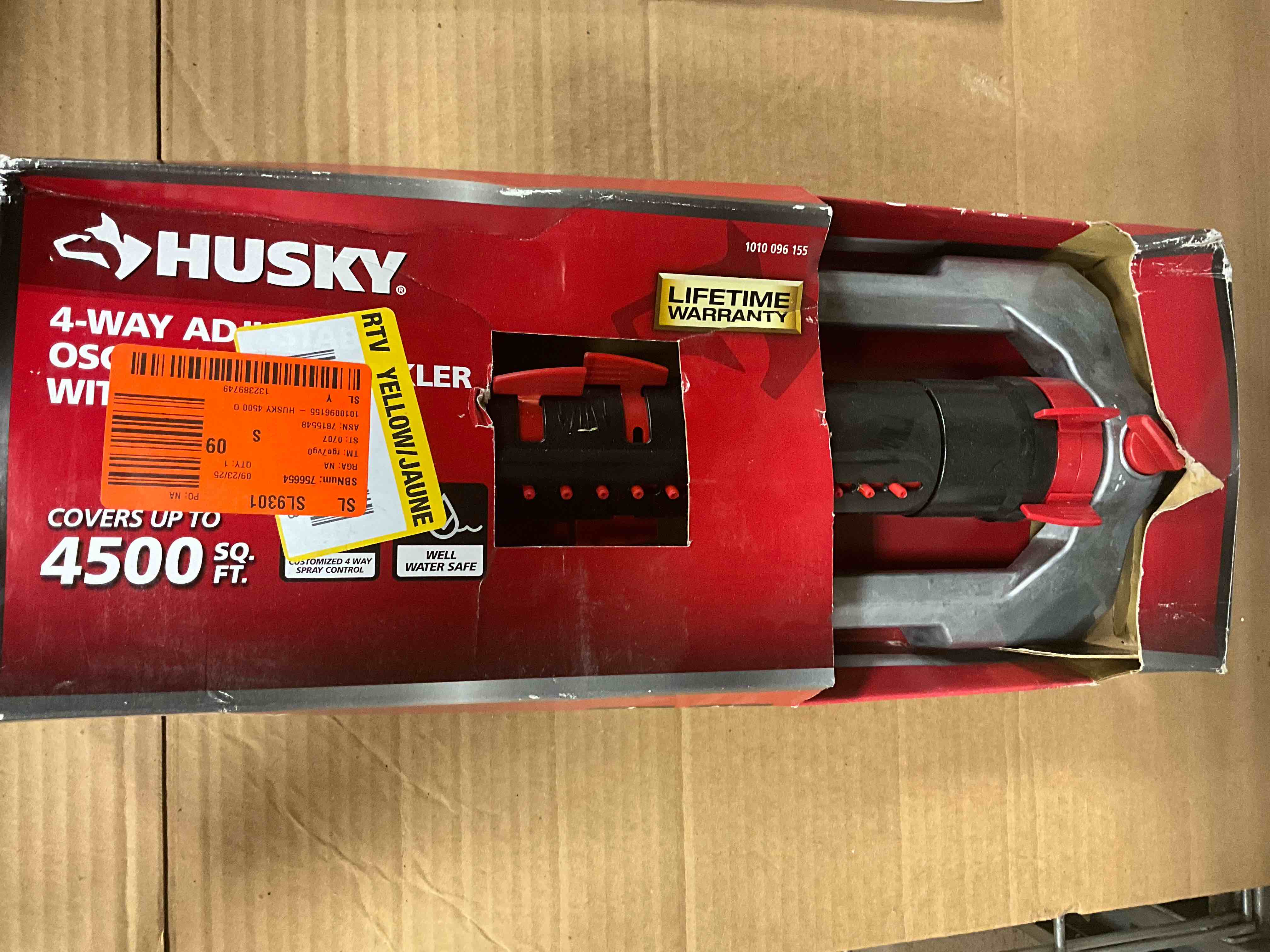 Condition photo showing New/Like New for 4500 sq. ft. turbo oscillating sprinkler