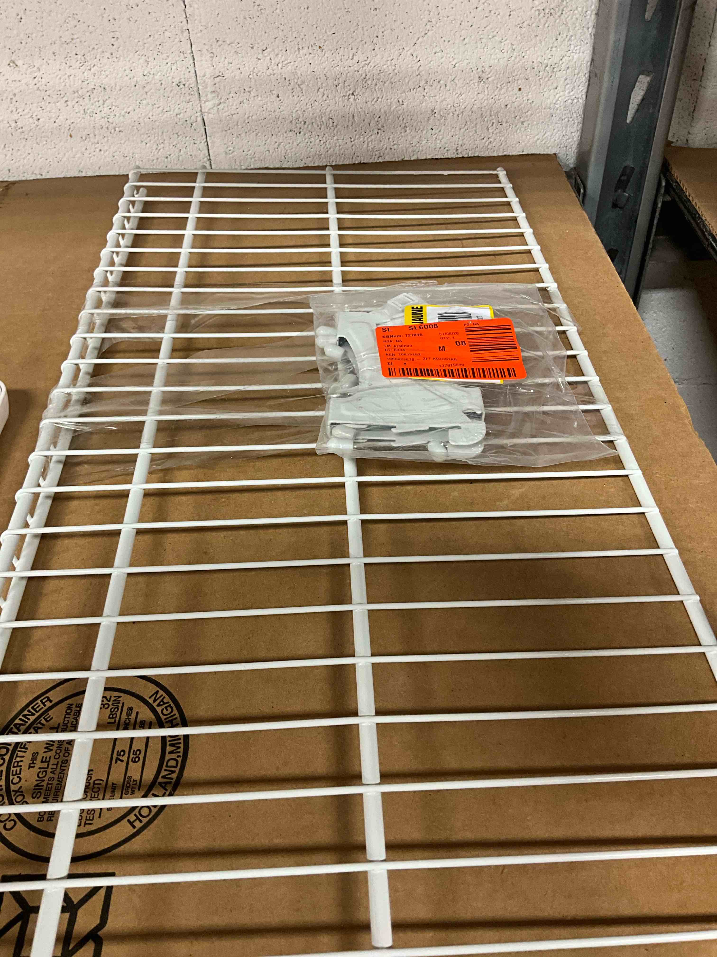 Condition photo showing New/Like New for 3 ft. adjustable shoe shelf kit